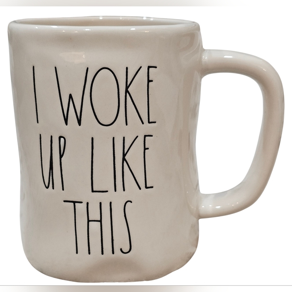 Rea Dunn Ceramic Mug 'I Woke Up Like This' , LIKE NEW